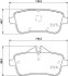 Комплект гальмівних накладок, дискове гальмо HELLA 8DB 355 019-841 (фото 2)