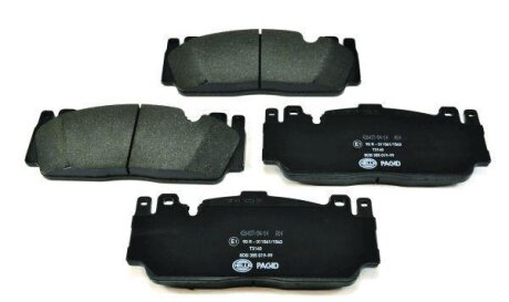 Комплект гальмівних накладок, дискове гальмо HELLA 8DB 355 019-991