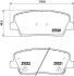 Комплект гальмівних накладок, дискове гальмо HELLA 8DB 355 020-101 (фото 1)
