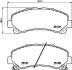 Комплект гальмівних накладок, дискове гальмо HELLA 8DB 355 020-171 (фото 1)
