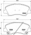 Комплект гальмівних накладок, дискове гальмо HELLA 8DB 355 020-231 (фото 1)