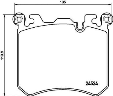 Комплект гальмівних накладок, дискове гальмо HELLA 8DB 355 020-431
