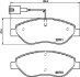 Комплект гальмівних накладок, дискове гальмо HELLA 8DB 355 020-561 (фото 1)