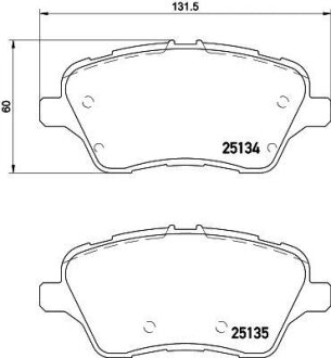 Комплект гальмівних накладок, дискове гальмо HELLA 8DB 355 020-621