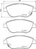 Комплект гальмівних накладок, дискове гальмо HELLA 8DB 355 020-881 (фото 1)