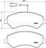 Комплект гальмівних накладок, дискове гальмо HELLA 8DB 355 021-281 (фото 1)