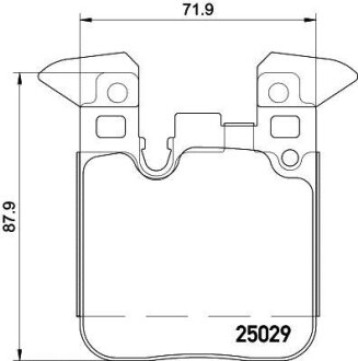 Комплект гальмівних накладок, дискове гальмо HELLA 8DB 355 021-341