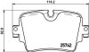 Комплект гальмівних накладок, дискове гальмо HELLA 8DB 355 021-391 (фото 1)