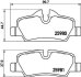 Комплект гальмівних накладок, дискове гальмо HELLA 8DB 355 021-481 (фото 2)