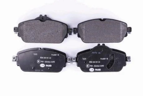 Комплект гальмівних накладок, дискове гальмо HELLA 8DB 355 021-541