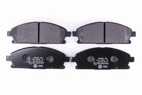 Комплект гальмівних накладок, дискове гальмо HELLA 8DB 355 021-651