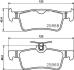 Комплект гальмівних накладок, дискове гальмо HELLA 8DB 355 021-701 (фото 2)