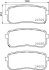 Комплект гальмівних накладок, дискове гальмо HELLA 8DB 355 023-231 (фото 1)