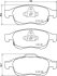 Комплект гальмівних накладок, дискове гальмо HELLA 8DB 355 023-251 (фото 1)