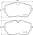 Комплект гальмівних накладок, дискове гальмо HELLA 8DB 355 024-731 (фото 1)