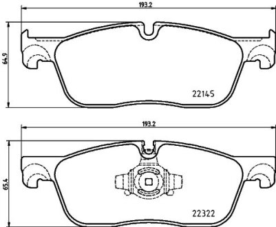 Комплект гальмівних накладок, дискове гальмо HELLA 8DB 355 024-741