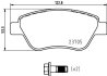 Комплект гальмівних накладок, дискове гальмо HELLA 8DB 355 025-301 (фото 1)