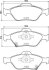 Комплект гальмівних накладок, дискове гальмо HELLA 8DB 355 025-321 (фото 1)