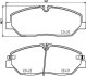 Комплект гальмівних накладок, дискове гальмо HELLA 8DB 355 025-751 (фото 1)