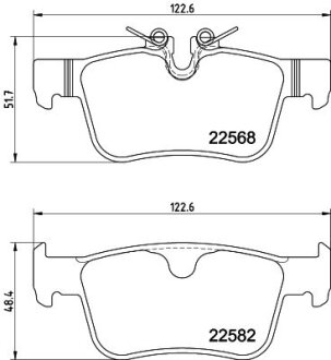 Комплект гальмівних накладок, дискове гальмо HELLA 8DB 355 025-971