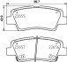 Комплект гальмівних накладок, дискове гальмо HELLA 8DB 355 031-681 (фото 1)