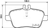 Комплект гальмівних накладок, дискове гальмо HELLA 8DB 355 032-061 (фото 1)