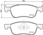 Комплект гальмівних накладок, дискове гальмо HELLA 8DB 355 037-741 (фото 1)