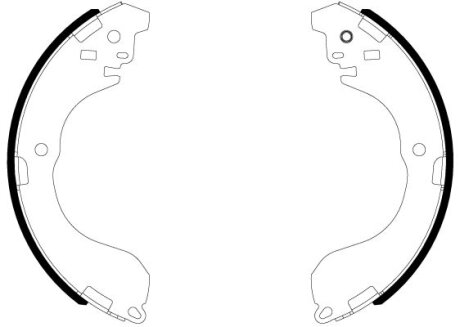 Комплект гальмівних колодок HELLA 8DB 355 038-041