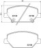 Комплект гальмівних накладок, дискове гальмо HELLA 8DB 355 039-121 (фото 1)