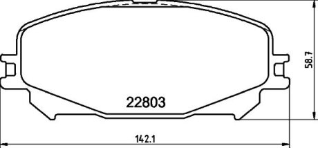Гальмівні колодки дискові Renault Espace V, Scenic IV 1.5Dh/1 HELLA 8DB 355 039-201