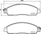 Комплект гальмівних накладок, дискове гальмо HELLA 8DB355039-331 (фото 1)