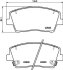 Комплект гальмівних накладок, дискове гальмо HELLA 8DB 355 040-111 (фото 1)
