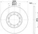 Диск гальмівний зад. Ford Transit 2.2 TDCi 06- HELLA 8DD 355 113-291 (фото 1)
