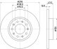 Гальмівний диск зад. Fiat 500X Jeep Renegade 1.0-2.4 06.05- HELLA 8DD 355 116-671 (фото 1)