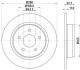 Гальмівний диск задн. Ford C-Max, 10- HELLA 8DD 355 118-211 (фото 1)