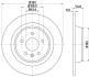 Диск гальмівний задн. Ford Galaxy/Kuga/S-MAX 2,0-2,2 TDCI 08- HELLA 8DD 355 118-841 (фото 1)