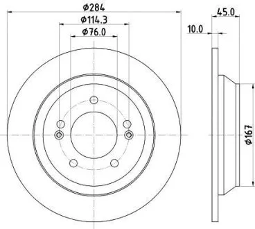 Гальмівний диск HELLA 8DD 355 120-471
