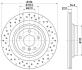 PRO HIGH CARBON DB диск гальмівний задн.GLE W166 11- HELLA 8DD 355 122-551 (фото 1)
