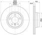 Диск гальмівний передній BMW 3(F30) 2.0-3.0D 11.11- HELLA 8DD 355 129-651 (фото 1)