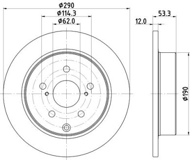 Гальмівний диск HELLA 8DD 355 132-591