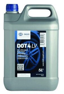 Рідина гальмівна DOT 4 LV, 5л. HELLA 8DF 355 360-061