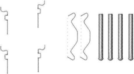 Ремкомплект гальмівних колодок HELLA 8DZ 355 203-221