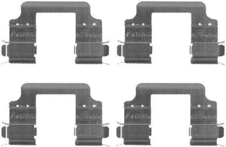 Ремкомплект гальмівних колодок HELLA 8DZ 355 203-321