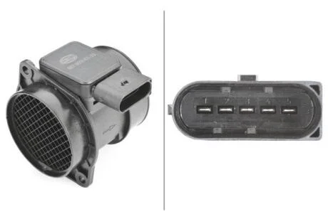 Витратомір повітря (5 конт.) MB C-class (W203) 2.0/2.3 00-04 HELLA 8ET 009 142-331