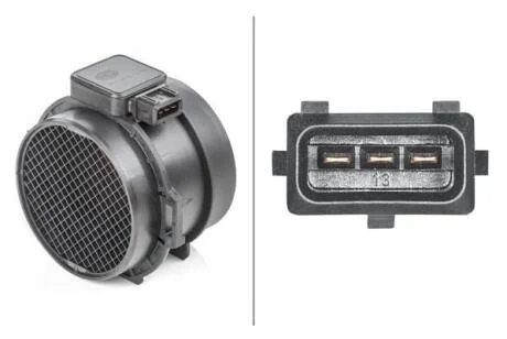 Витратомір повітря (3 конт.) BMW 3 (E46)/5 (E39)/X5 (E53) 3.0i 00-07 HELLA 8ET 009 142-341