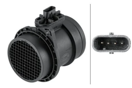 Вимірювач маси повітря HELLA 8ET358 095-251