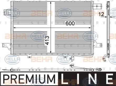 Конденсатор, кондиционер HELLA 8FC 351 303-431
