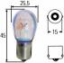 Лампа розжарювання STANDARD P21W 12V 21W BA 15s 8GA 002 073-121