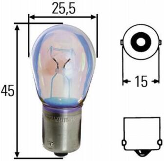 Лампа розжарювання STANDARD P21W 12V 21W BA 15s HELLA 8GA 002 073-121