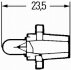 Лампочка 12В 2Вт (цоколь B8.5d) (зеленая) (в щиток приборов) HELLA 8GA 007 997-091 (фото 2)
